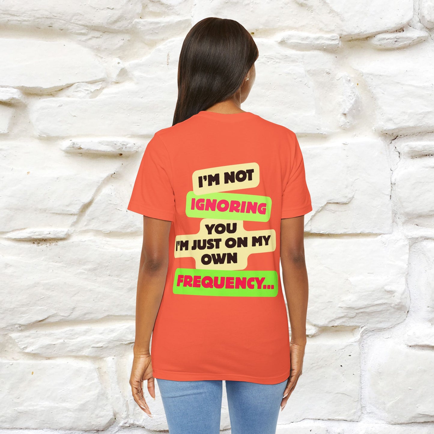 "I'm Not Ignoring You. I'm Just  .. " Cat T-Shirt | Front & Back Design | Nunu&Miao Studio - Nunu&Miao Studio