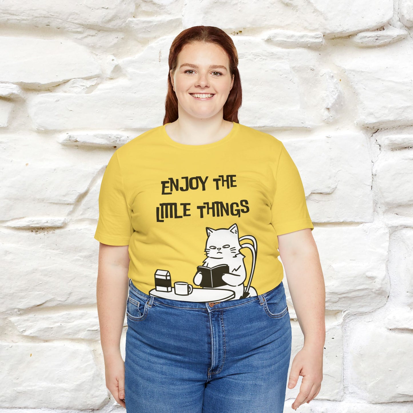 "Enjoy The Little Things." Cat T-Shirt | Nunu&Miao Studio