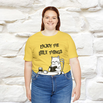 "Enjoy The Little Things." Cat T-Shirt | Nunu&Miao Studio