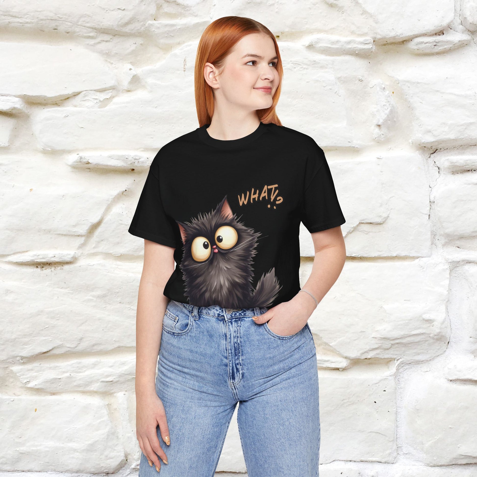 ''What ?'' | Cat T-Shirt  | Nunu&Miao Studio - Nunu&Miao Studio