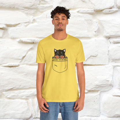 ''Judging You Silently'' | Cat T-Shirt for Men | Nunu&Miao Studio - Nunu&Miao Studio