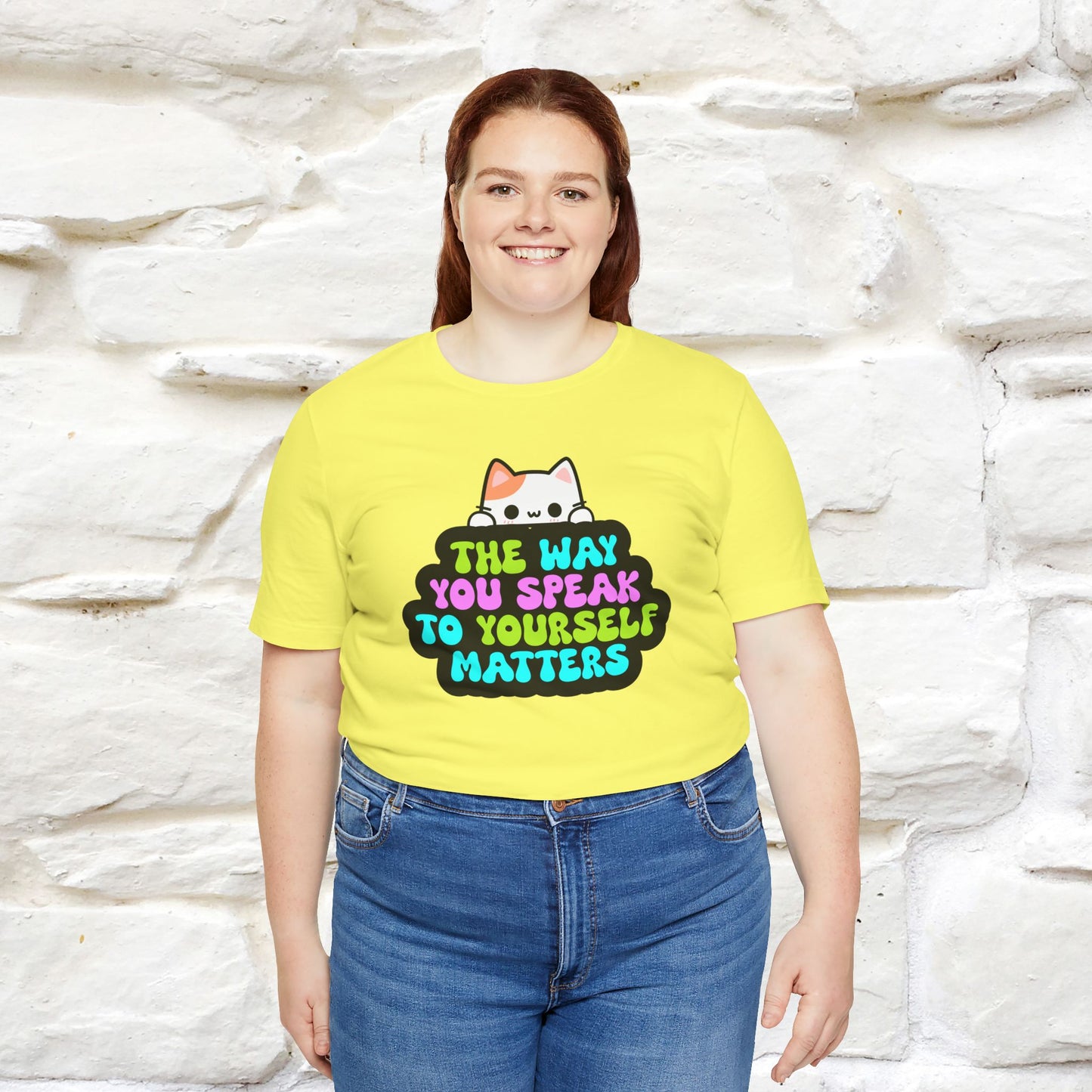 "The Way You Speak To Yourself Matters" |Cat T-Shirt | Nunu&Miao Studio - Nunu&Miao Studio
