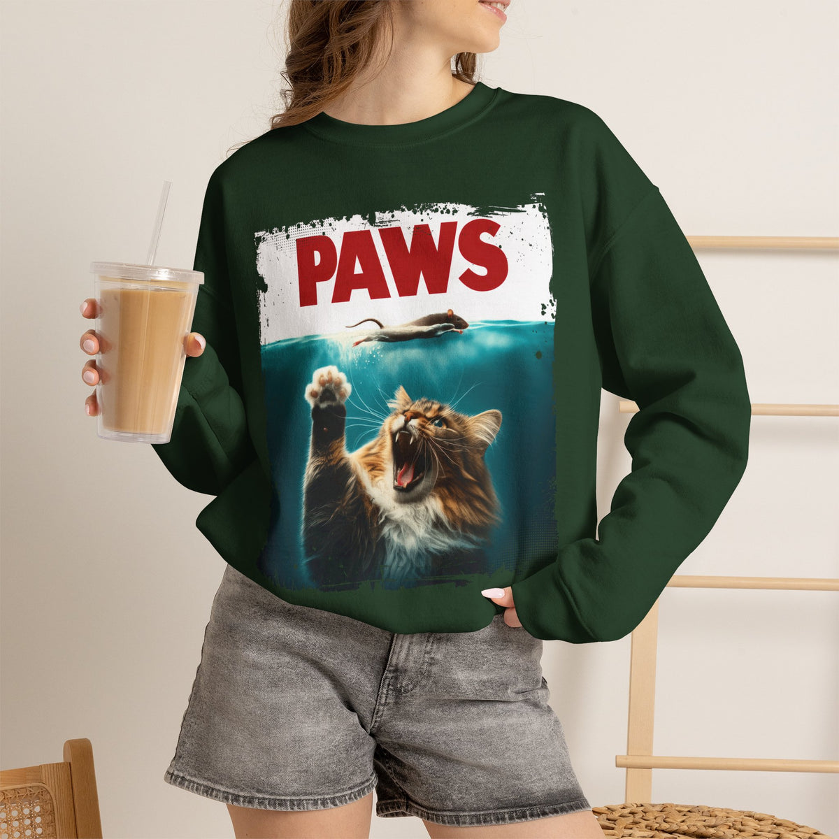 "Paws'' |Cat Sweatshirt | Nunu&Miao Studio