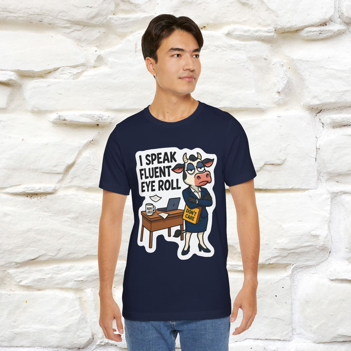 ''I Speak Fluent Eye Roll ''|  Sarcastic Cat T-Shirt | Nunu&Miao Studio