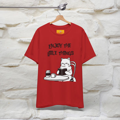 "Enjoy The Little Things." Cat T-Shirt | Nunu&Miao Studio