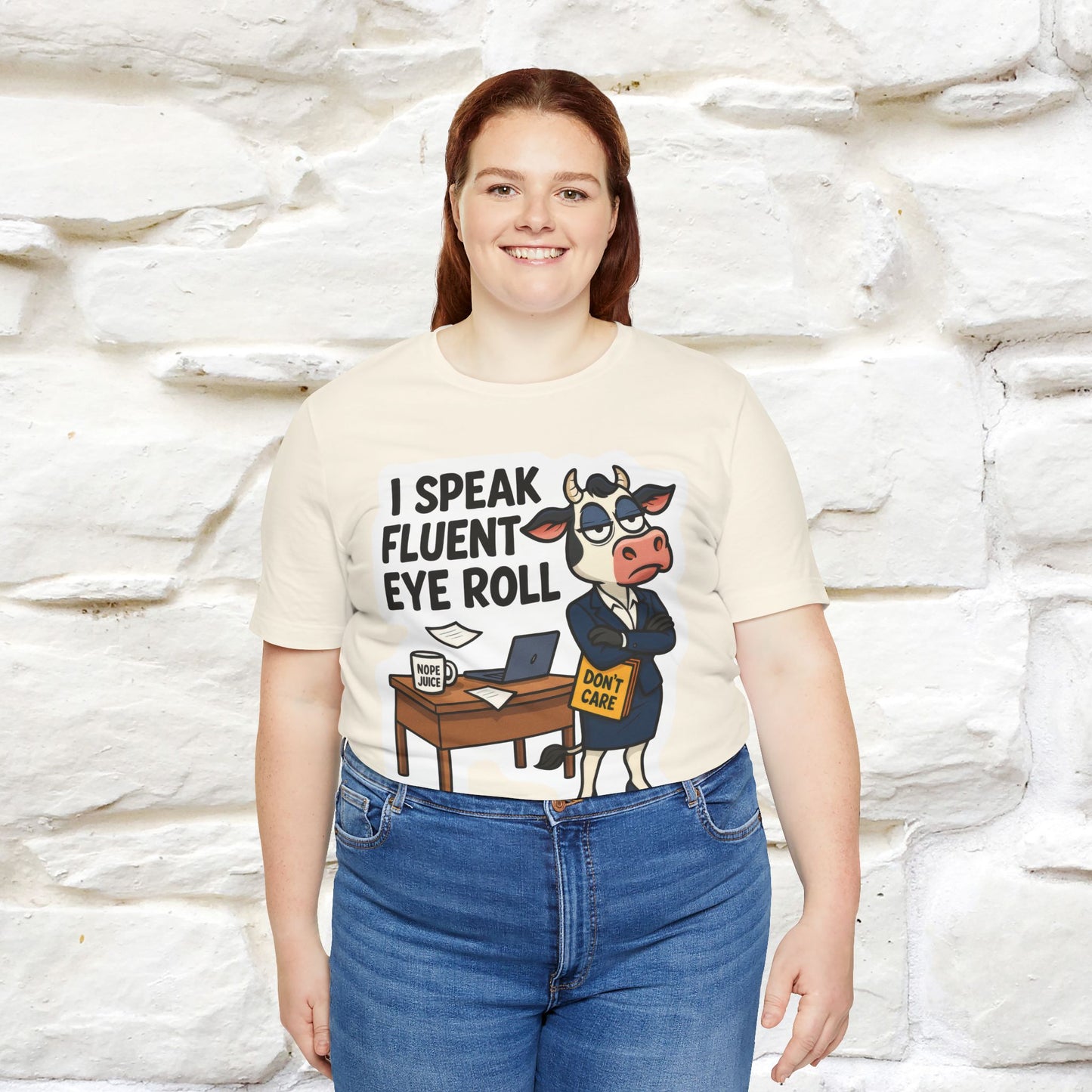 ''I Speak Fluent Eye Roll ''|  Sarcastic Cat T-Shirt | Nunu&Miao Studio