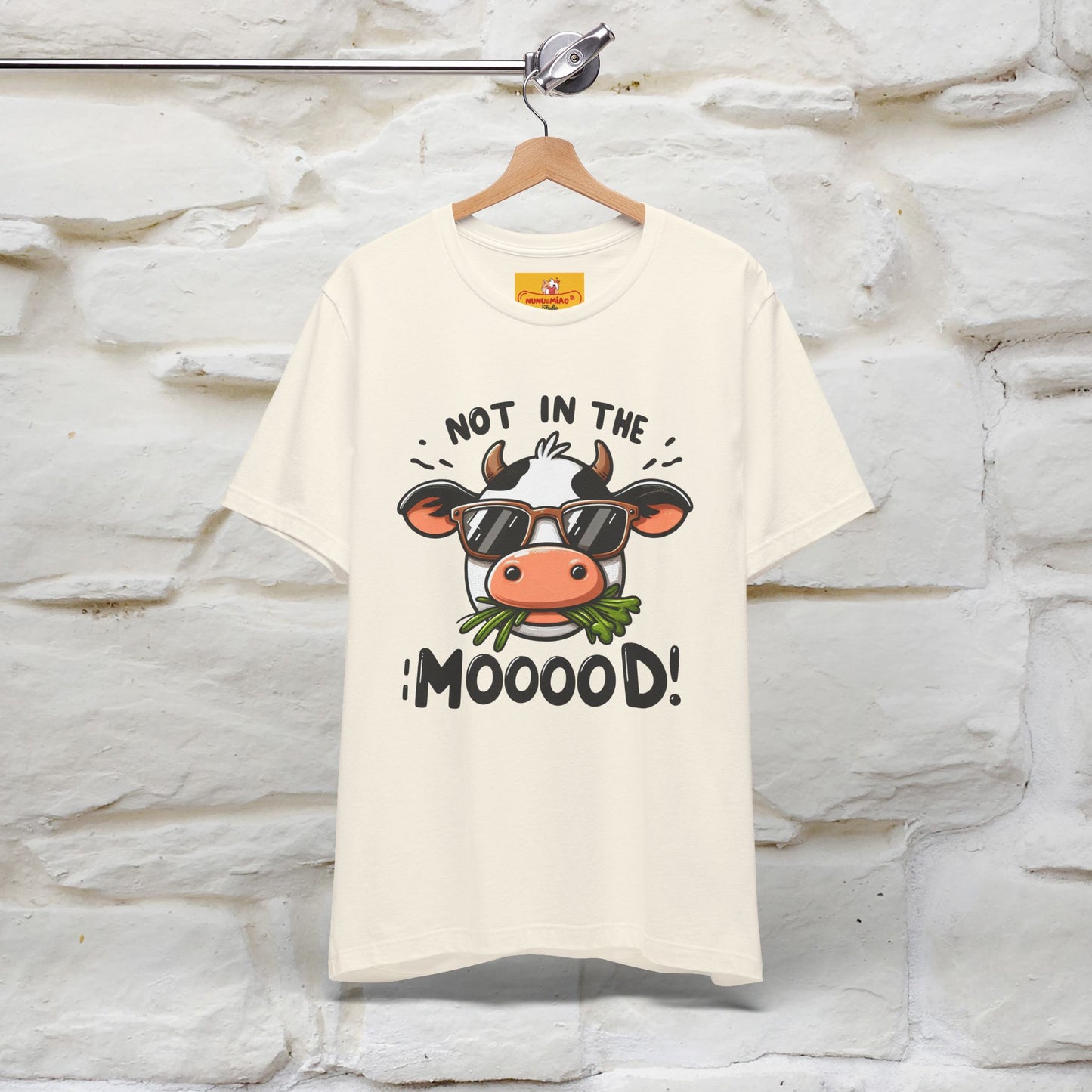 Not In The Moood – Funny Cow Pun T-Shirt | Nunu & Miao Studio - Nunu&Miao Studio
