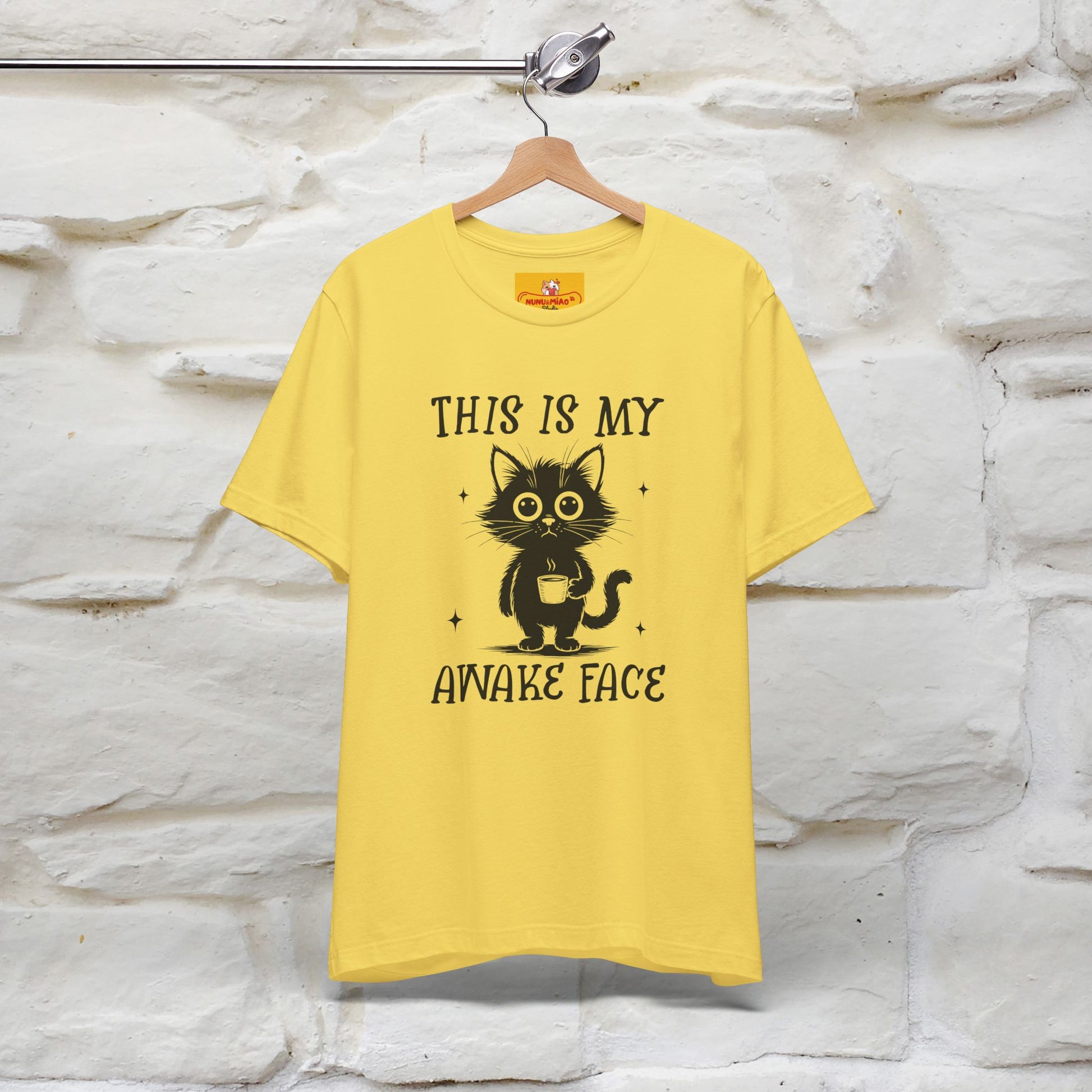 "This is My Awake Face" Cat T-Shirt | Funny Design | Nunu&Miao Studio - Nunu&Miao Studio