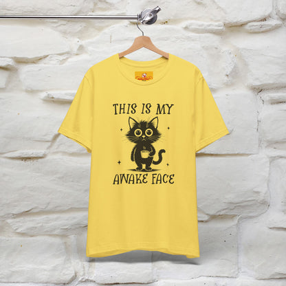 "This is My Awake Face" Cat T-Shirt | Funny Design | Nunu&Miao Studio - Nunu&Miao Studio