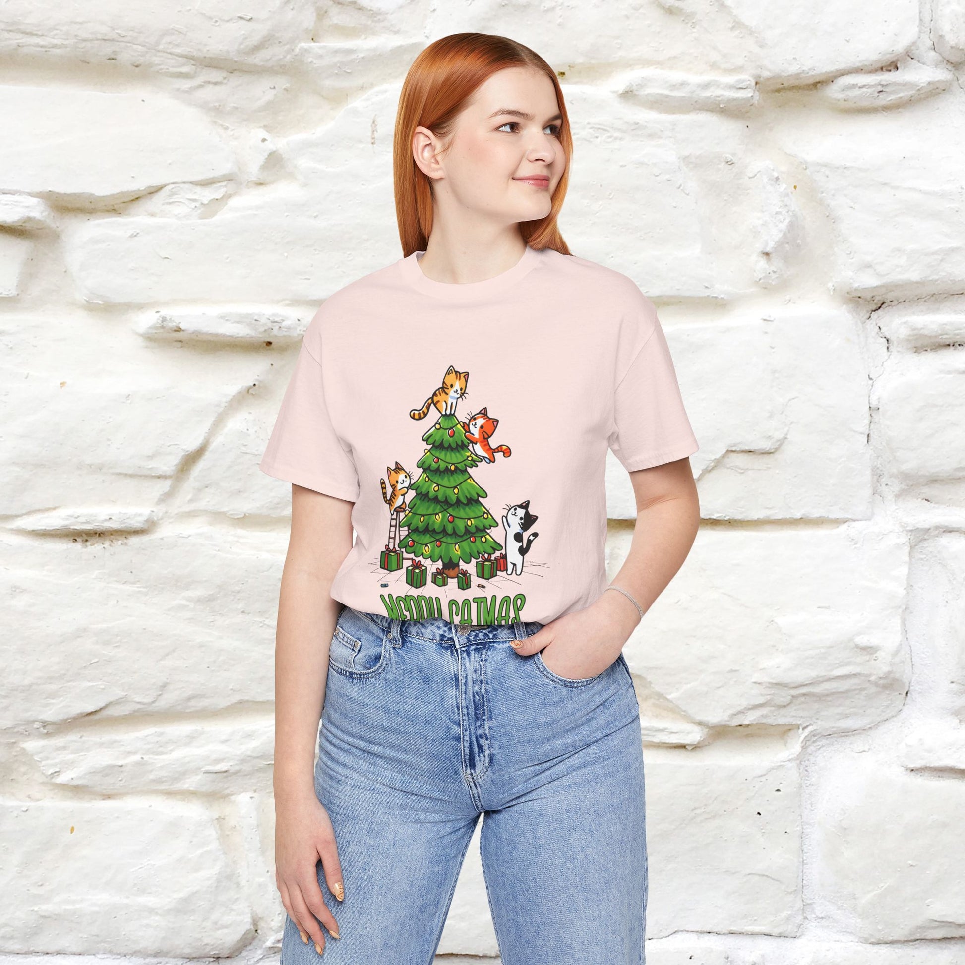 ''Merry Catmas'' | Cattitude Christmas Tee| Nunu&Miao Studio - Nunu&Miao Studio