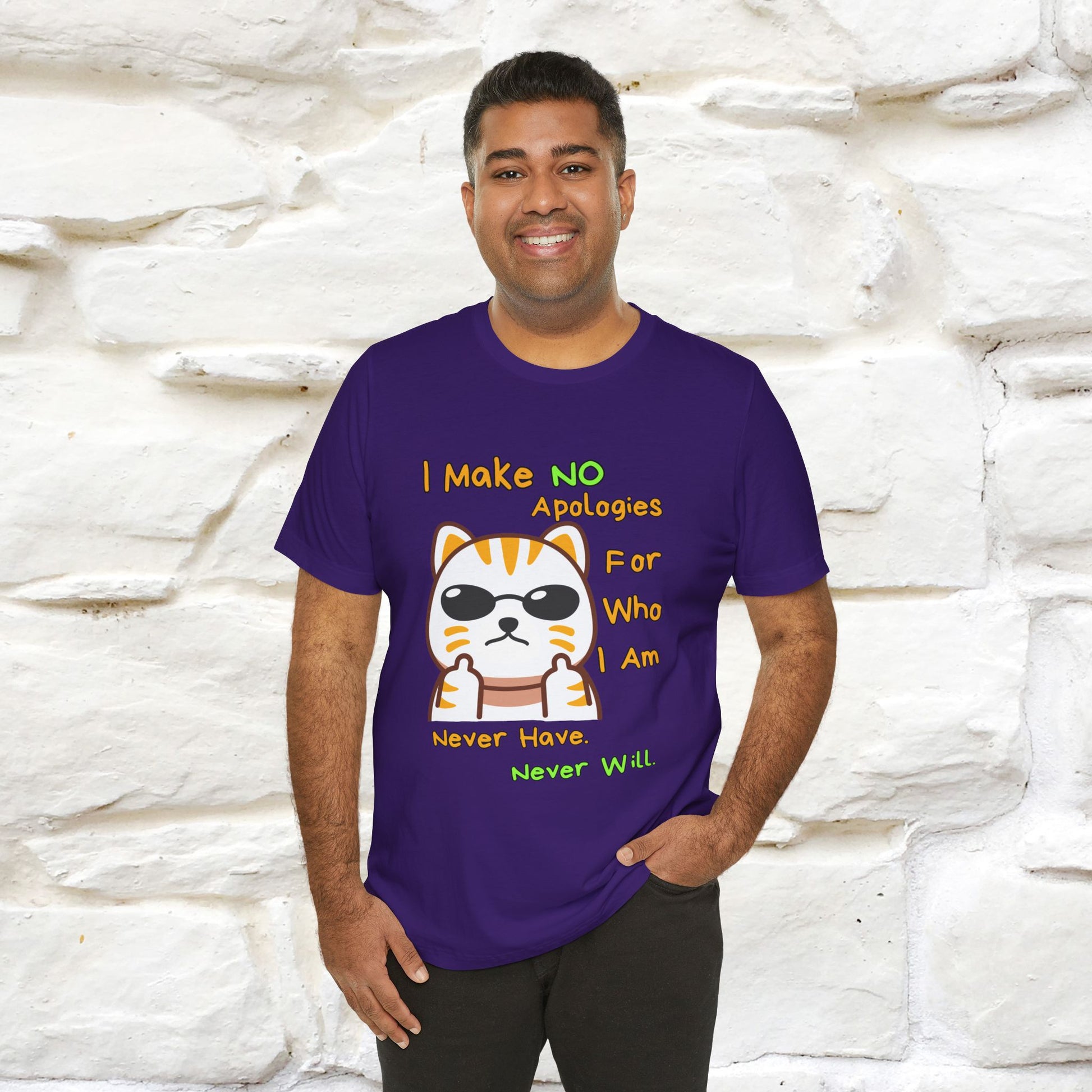 "I Make No Apologies... " |Cat T-Shirt | Nunu&Miao Studio - Nunu&Miao Studio