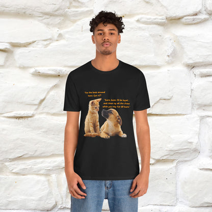 ''I am The Boss Here'' Funny Cat T-shirt for Men and Women  100% Cotton* - Nunu&Miao Studio