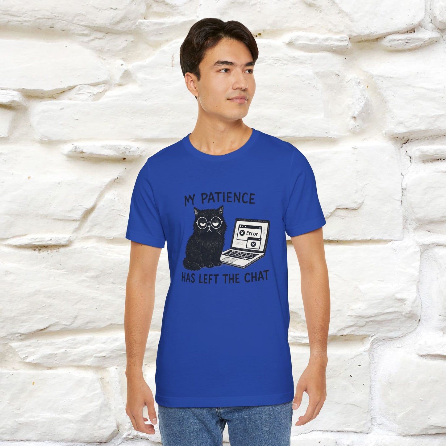 "My Patience Has Left The Chat" |Cat T-Shirt | Nunu&Miao Studio - Nunu&Miao Studio