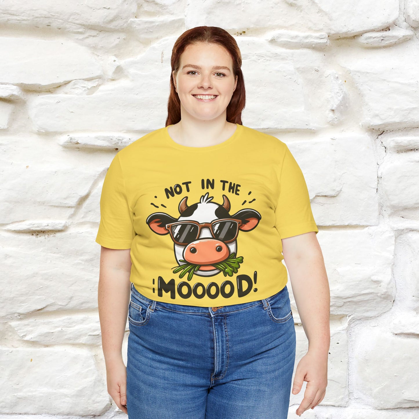 Not In The Moood – Funny Cow Pun T-Shirt | Nunu & Miao Studio - Nunu&Miao Studio