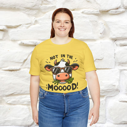 Not In The Moood – Funny Cow Pun T-Shirt | Nunu & Miao Studio - Nunu&Miao Studio
