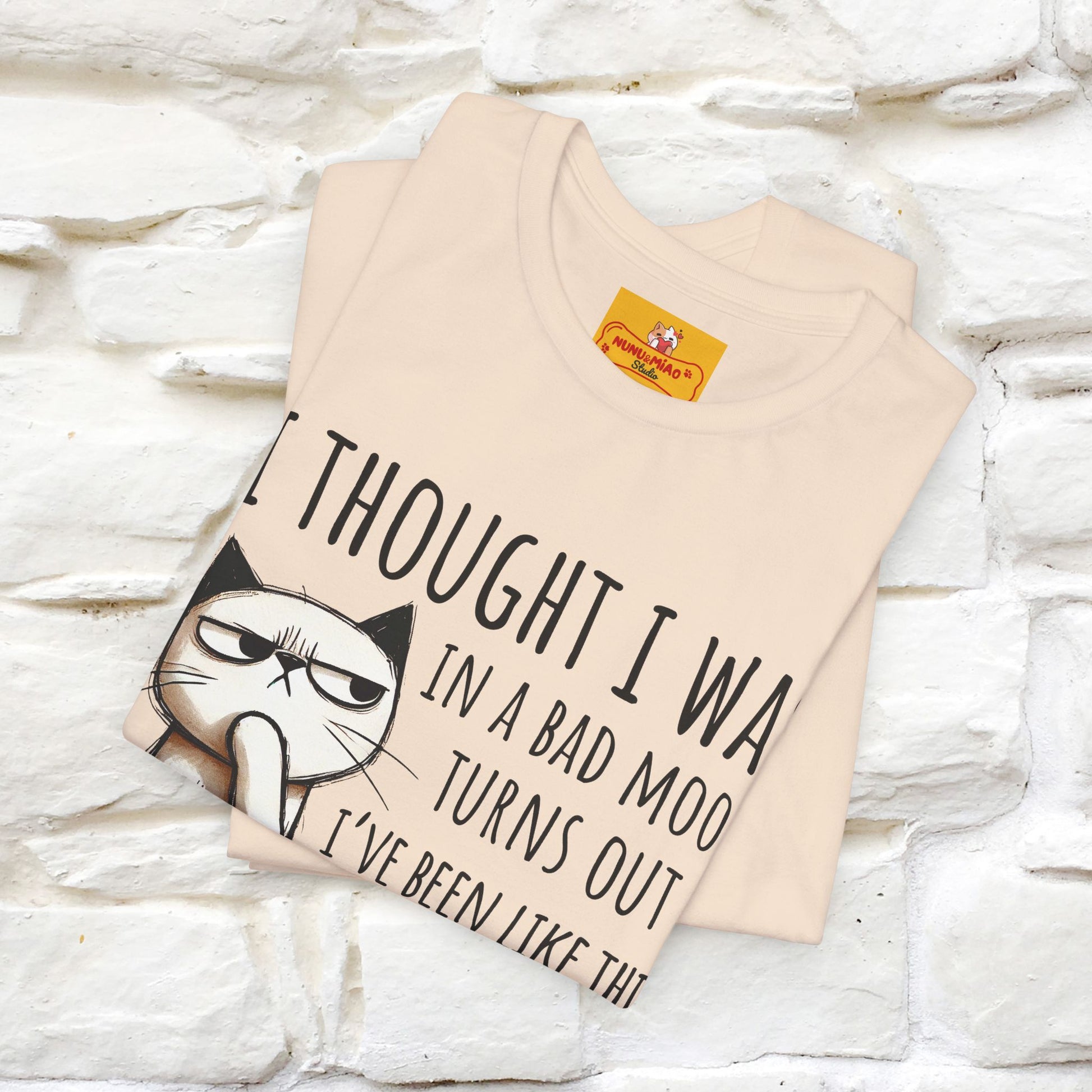 "I Thought I was In A Bad Mood.. " Cat  T-shirt |Nunu&Miao Studio - Nunu&Miao Studio