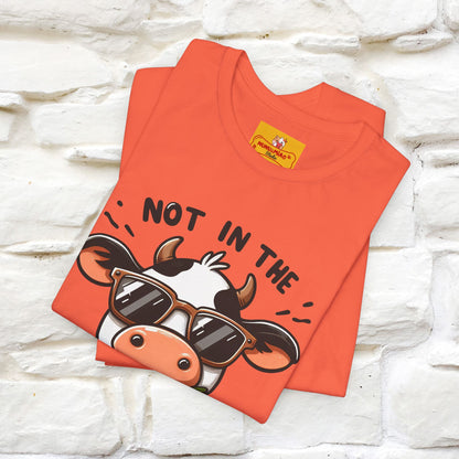 Not In The Moood – Funny Cow Pun T-Shirt | Nunu & Miao Studio - Nunu&Miao Studio