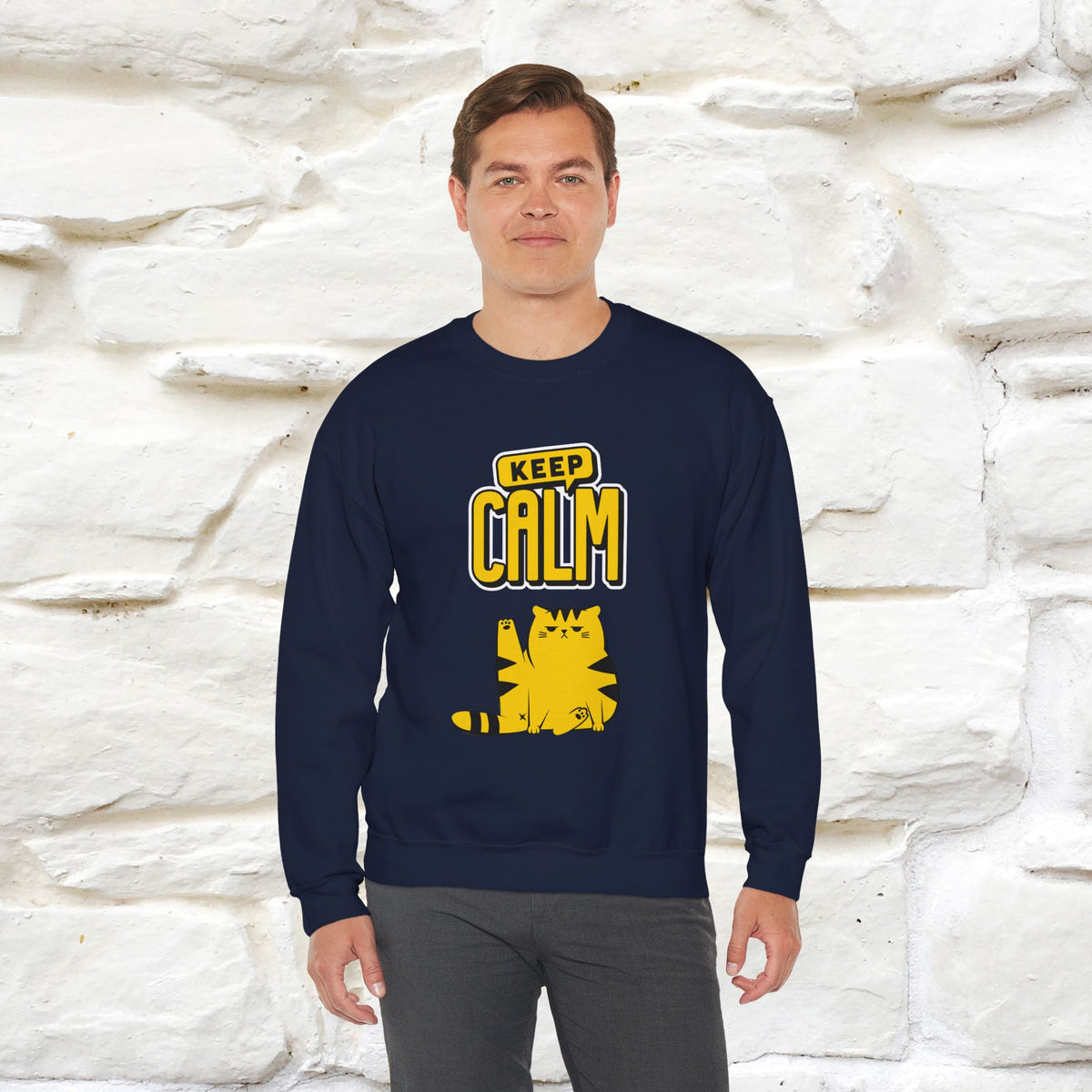 "Keep Calm'' |Cat Sweatshirt | Nunu&Miao Studio