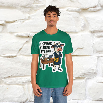 ''I Speak Fluent Eye Roll ''|  Sarcastic Cat T-Shirt | Nunu&Miao Studio