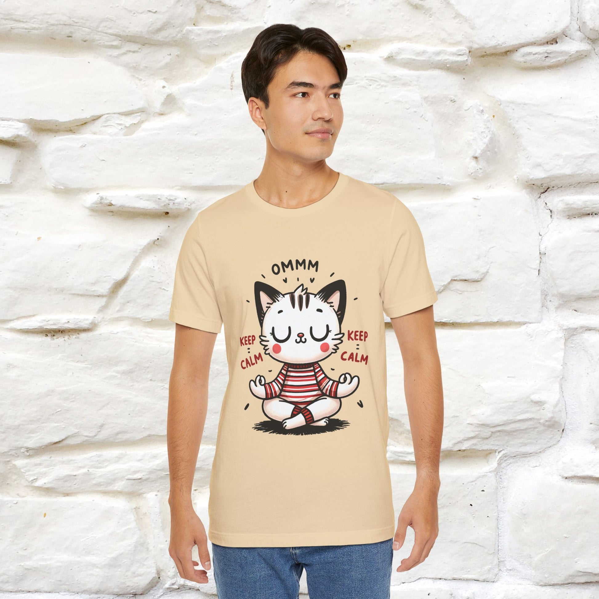 Ommm, Keep Calm | Relaxed Cat Shirt for Men & Women | 100% Cotton* - Nunu&Miao Studio
