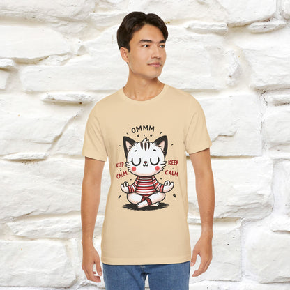 Ommm, Keep Calm | Relaxed Cat Shirt for Men & Women | 100% Cotton* - Nunu&Miao Studio