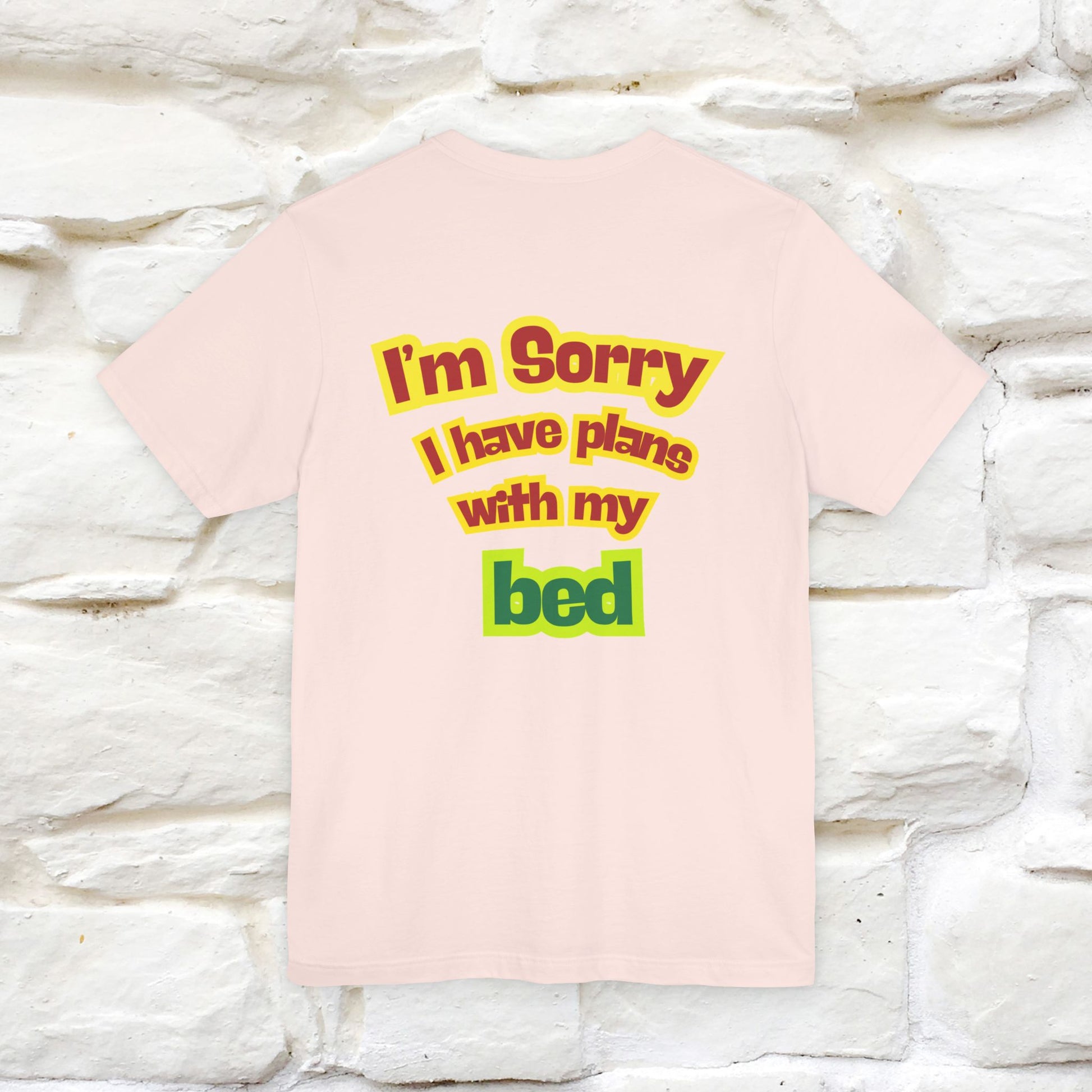 "I Am Sorry I Have Plans With My Bed" |  Cat T-Shirt | Front & Back Design | Nunu&Miao Studio - Nunu&Miao Studio