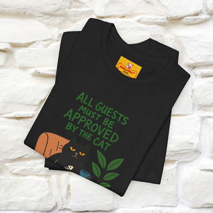 "All Guest Must Be Approved By The Cat - NO,MAYBE" Cat T-shirt |Nunu&Miao Studio