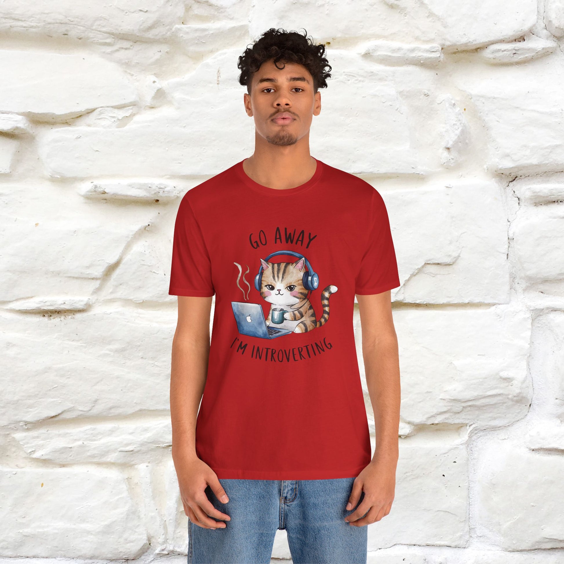 ''Go Away, I’m Introverting'' | Cat T-Shirt | Nunu&Miao Studio - Nunu&Miao Studio