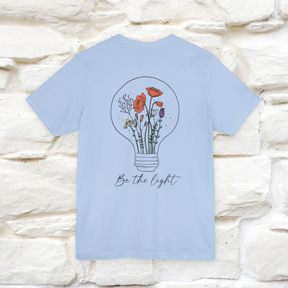 "Be The Light" Cat T-Shirt | Front & Back Design | Nunu&Miao Studio - Nunu&Miao Studio