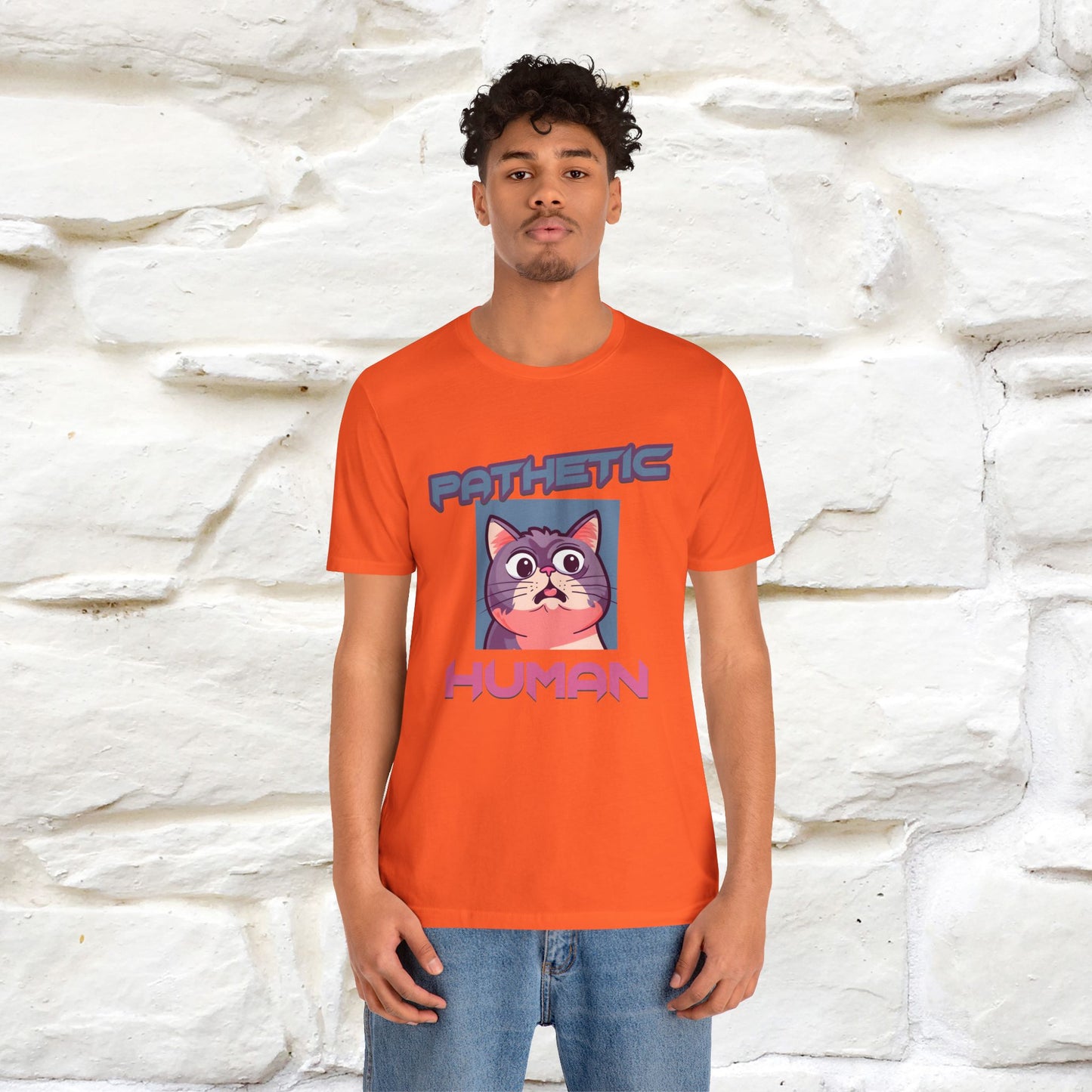 ''Pathetic Human'' | Funny Cat T-Shirt | Nunu&Miao Studio - Nunu&Miao Studio
