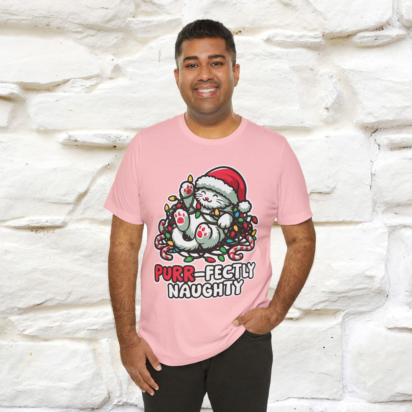 “Purr-Fectly Naughty” | Cat T-Shirt | Nunu&Miao Studio