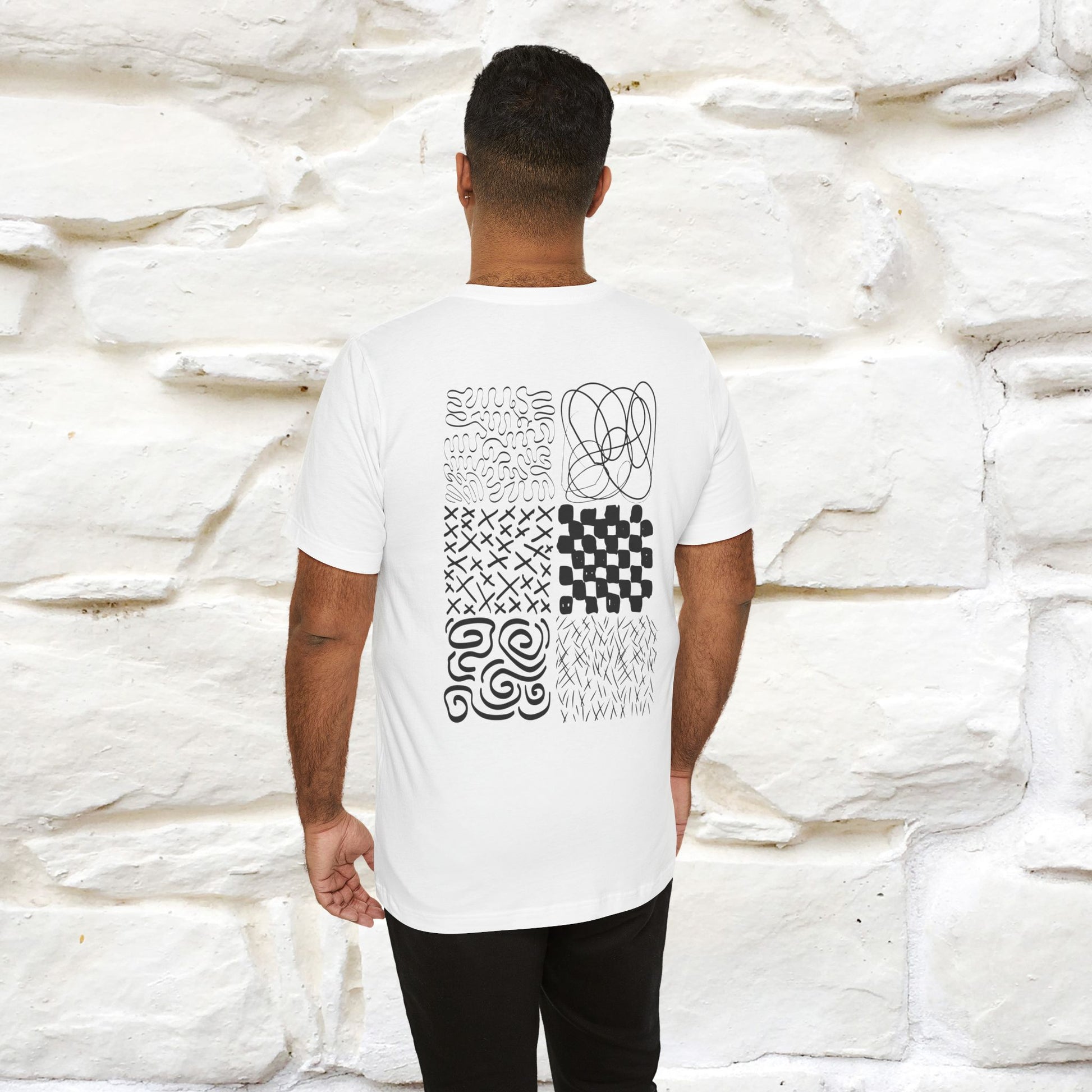 "Black And White'' Cat T-Shirt Front and Back Design | Nunu&Miao Studio - Nunu&Miao Studio