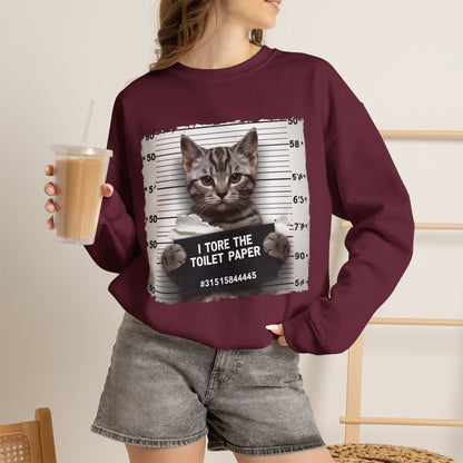 "I Tore The Toilet Paper.'' |Cat Sweatshirt | Nunu&Miao Studio