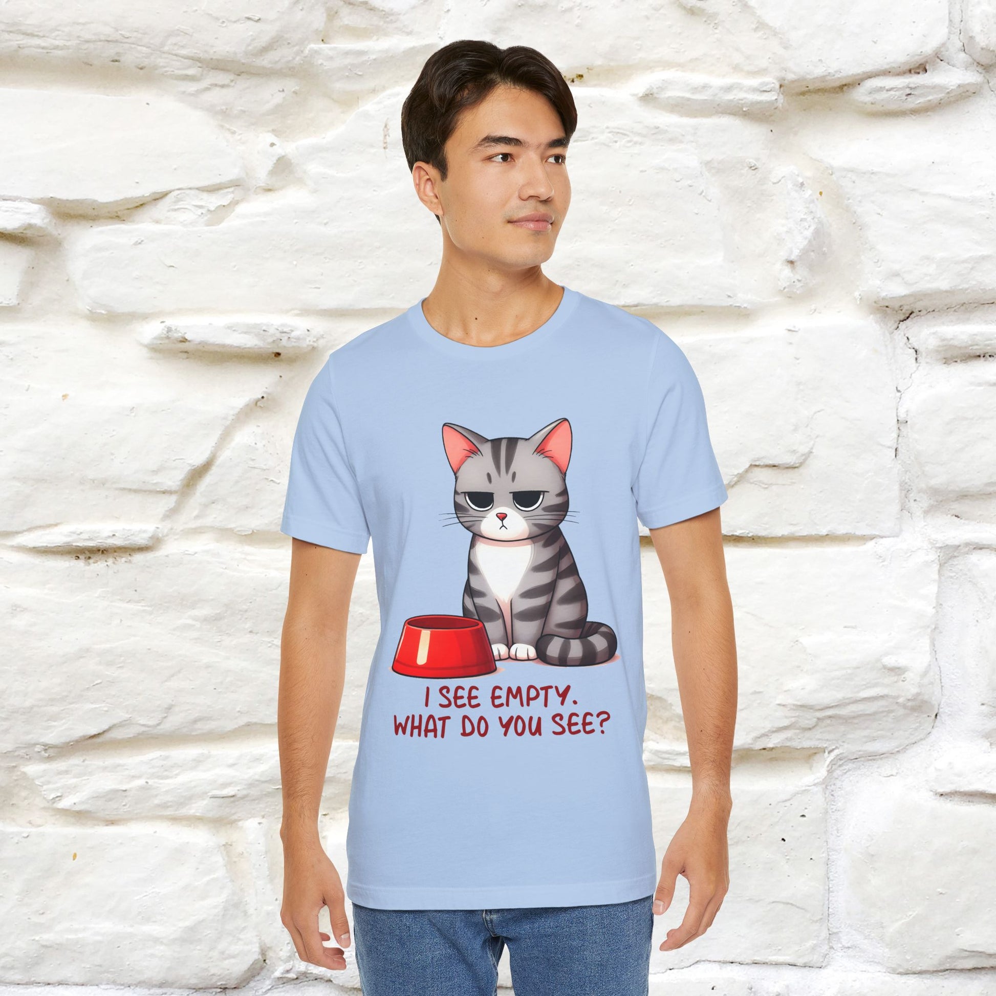"I See Empty. What Do You See"  | Cat T-Shirt | Nunu&Miao Studio - Nunu&Miao Studio