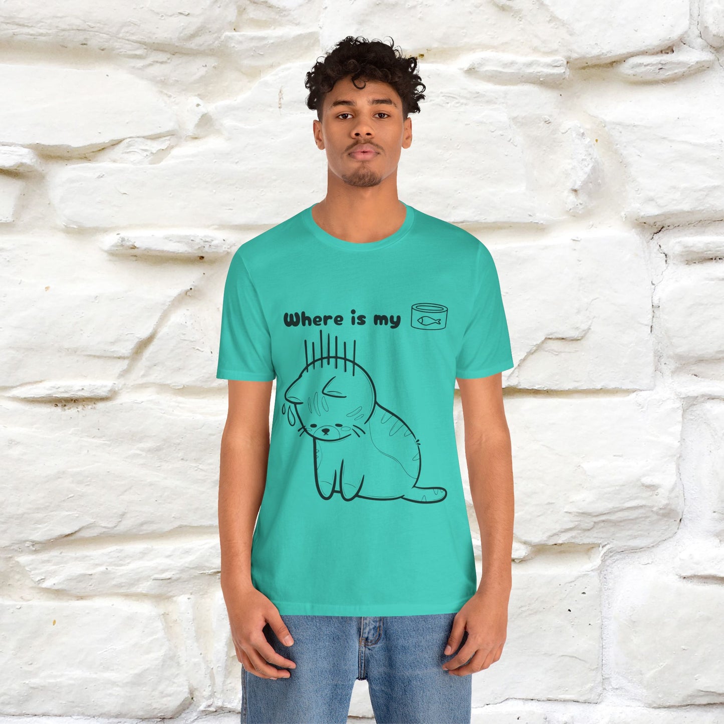 "Where Is My Tuna?" Cat T-Shirt | Nunu&Miao Studio - Nunu&Miao Studio