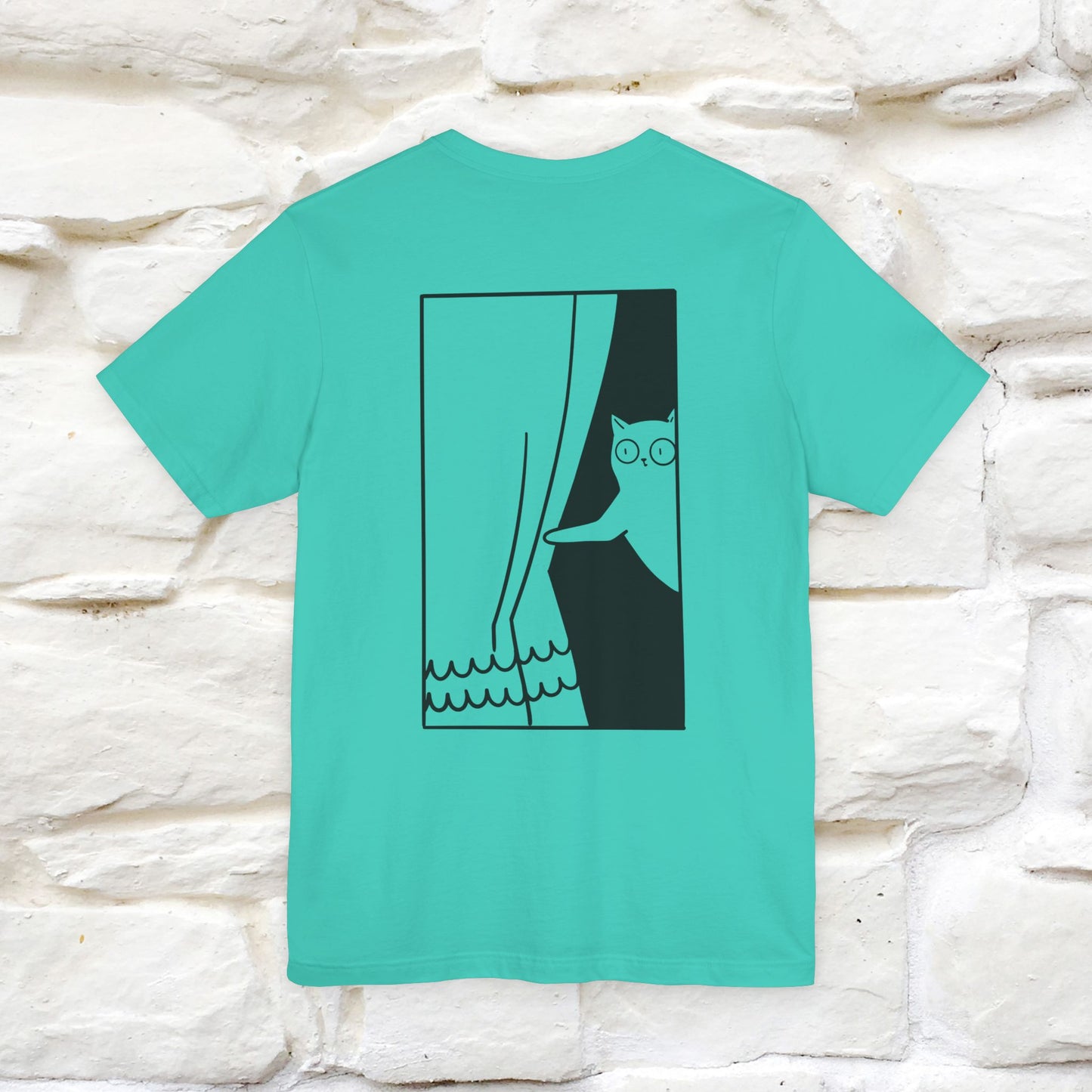 “Don’t trust atoms… they make up everything.” |  Cat T-Shirt | Front & Back Design | Nunu&Miao Studio