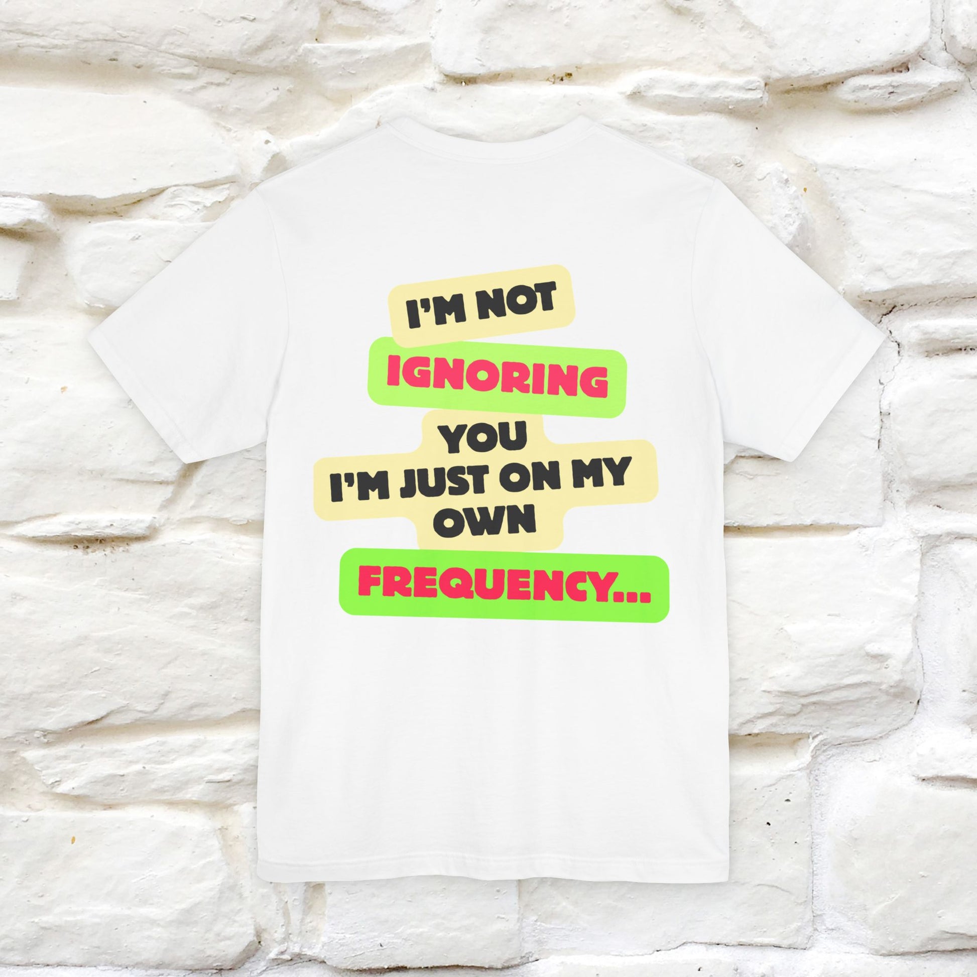 "I'm Not Ignoring You. I'm Just  .. " Cat T-Shirt | Front & Back Design | Nunu&Miao Studio - Nunu&Miao Studio