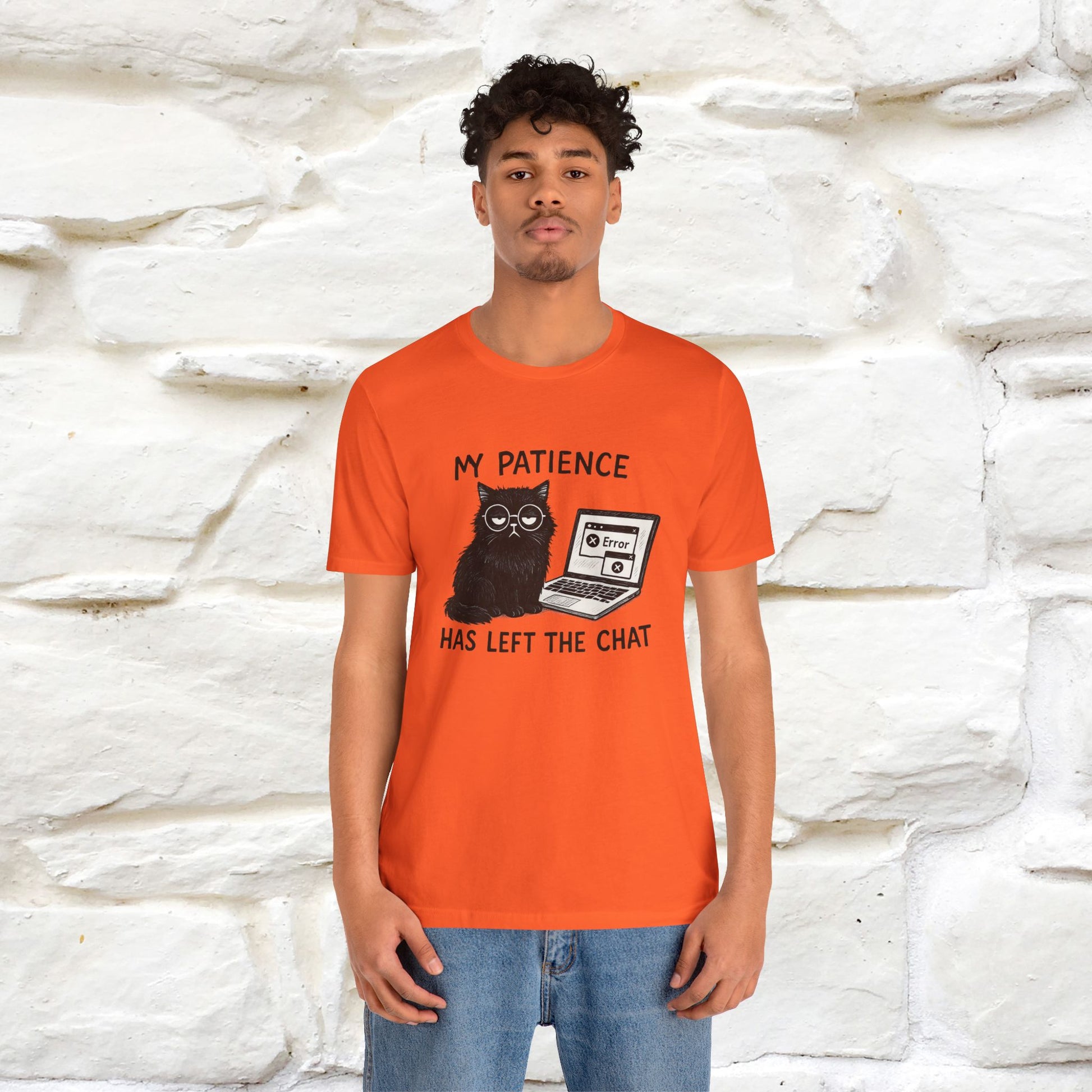 "My Patience Has Left The Chat" |Cat T-Shirt | Nunu&Miao Studio - Nunu&Miao Studio