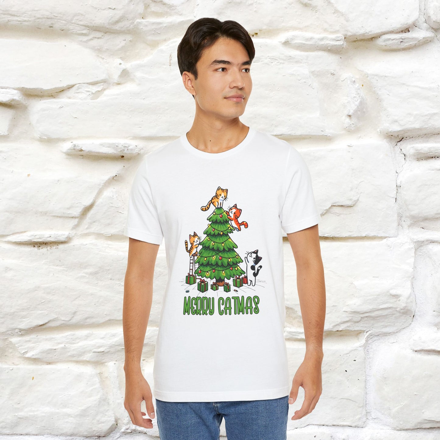 ''Merry Catmas'' | Cattitude Christmas Tee| Nunu&Miao Studio - Nunu&Miao Studio