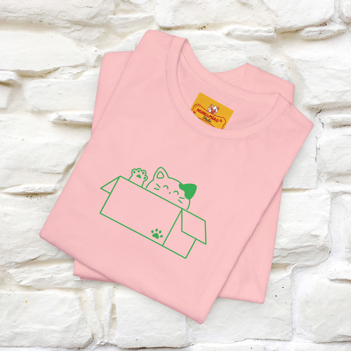 "“Happiness is free. Delivery is extra.” | Cat T-Shirt | Front & Back Design | Nunu&Miao Studio