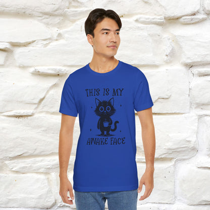 "This is My Awake Face" Cat T-Shirt | Funny Design | Nunu&Miao Studio - Nunu&Miao Studio