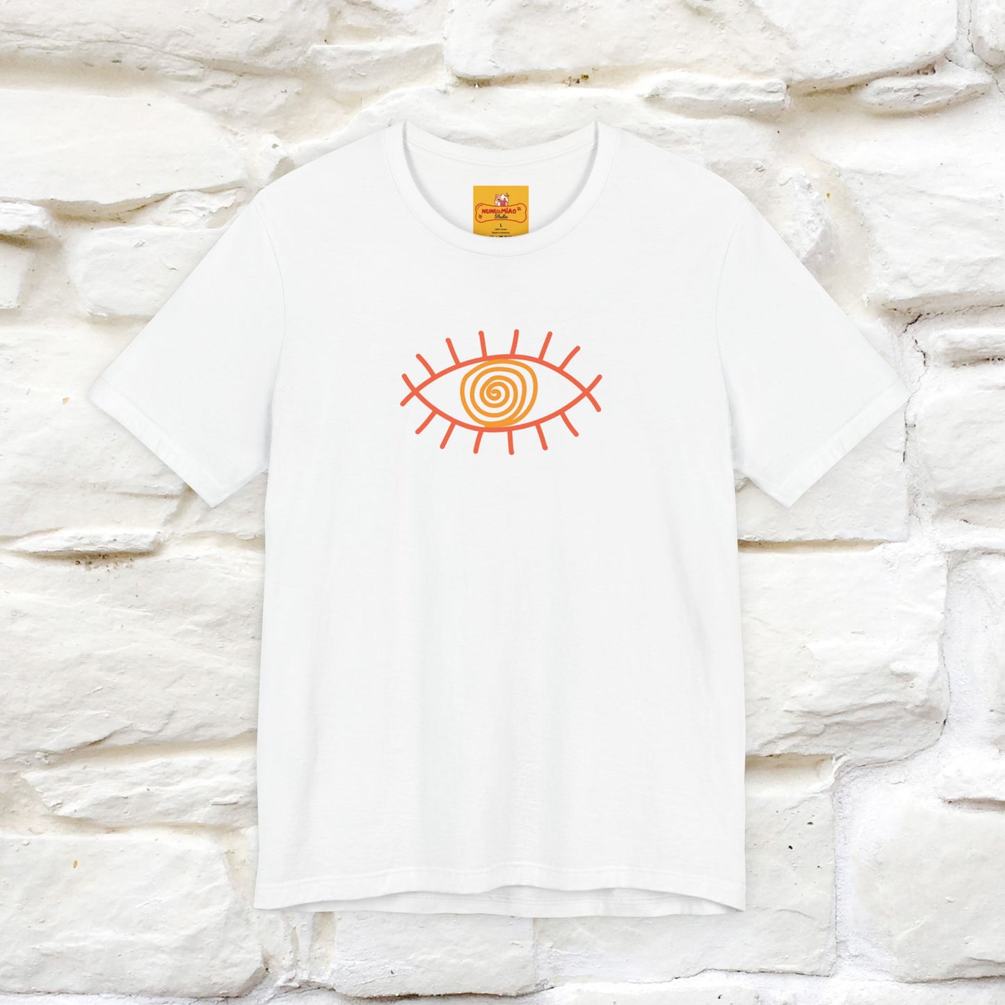 "The Hypnotic Meow'' Cat T-Shirt Front and Back Design | Nunu&Miao Studio - Nunu&Miao Studio