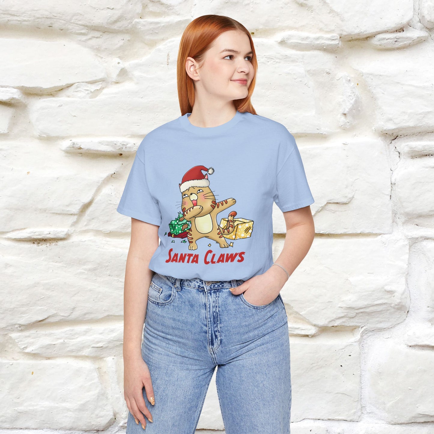 "Santa Claws" |Funny Cat T-Shirt | Nunu&Miao Studio