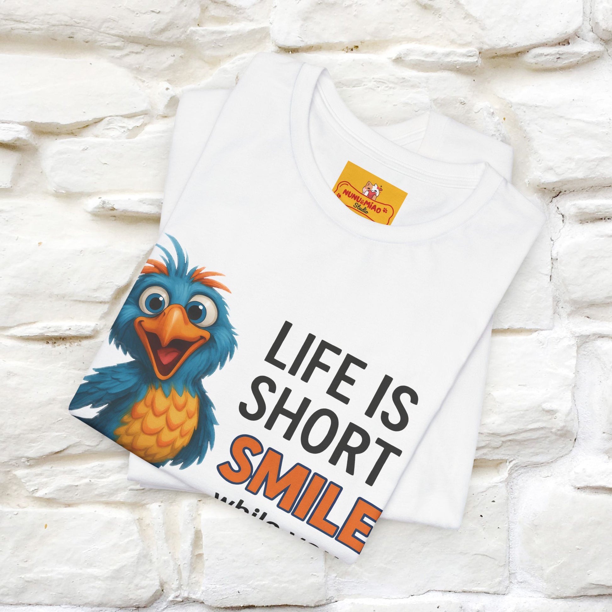 "Life Is Short Smile While ..." |Funny T-Shirt | Nunu&Miao Studio - Nunu&Miao Studio
