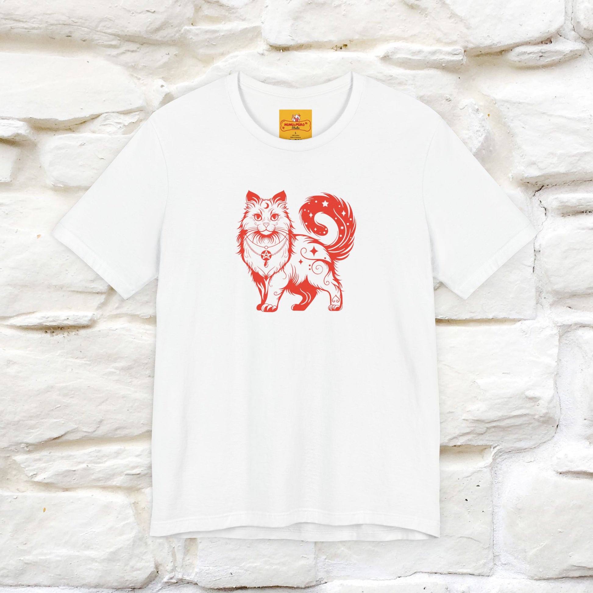 "The Third Eye'' Cat T-Shirt Front and Back Design | Nunu&Miao Studio - Nunu&Miao Studio