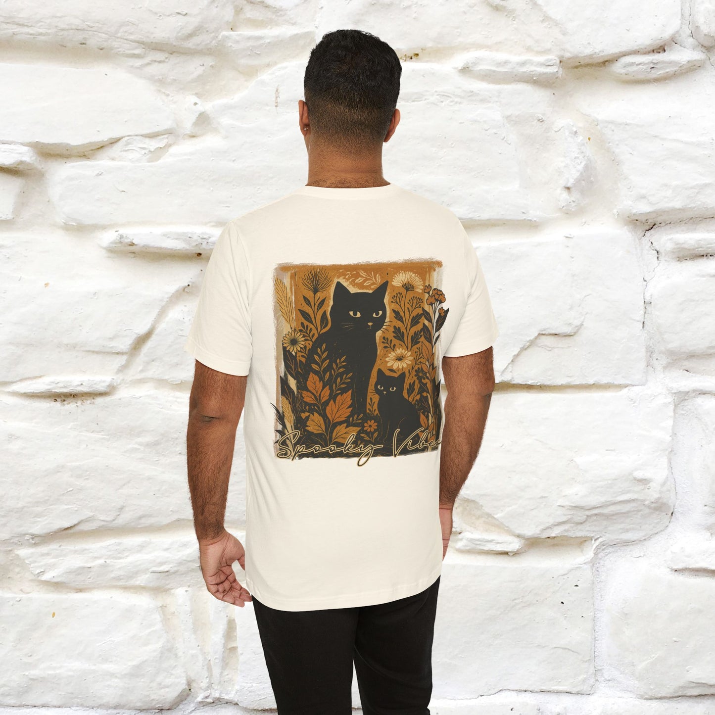 "Spooky Vibes" Cat T-shirt |Nunu&Miao Studio - Nunu&Miao Studio