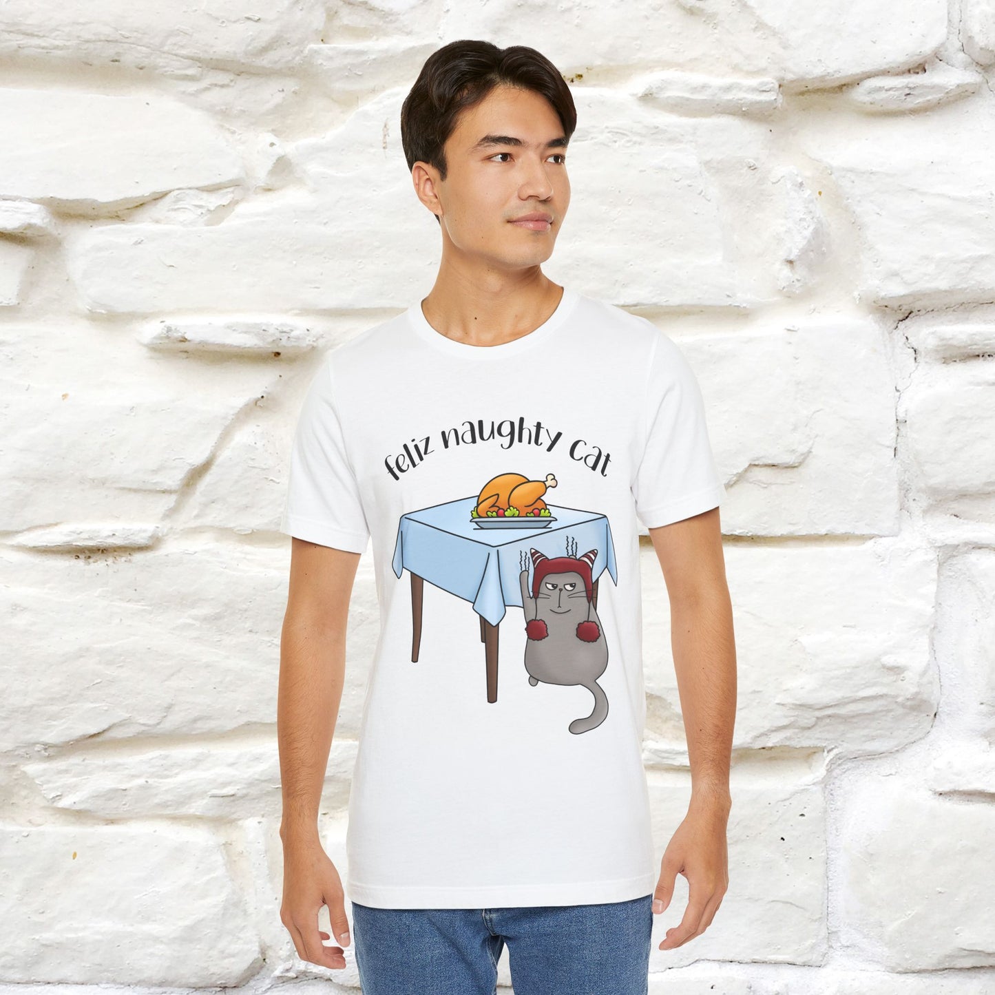 "Feliz Naughty Cat" |Funny Cat T-Shirt | Nunu&Miao Studio