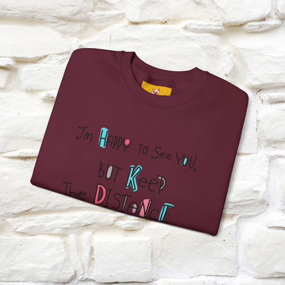 ''I'Am Happy To See You...'' |Cat Sweatshirt | Nunu&Miao Studio