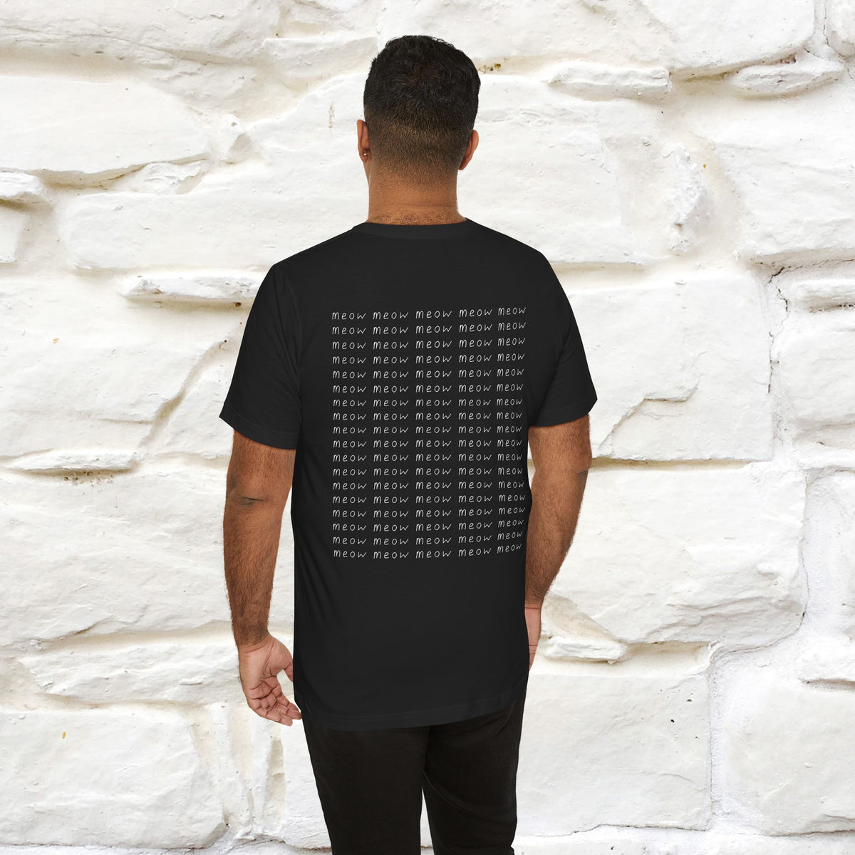 "Meow Meow Meow" Cat T-Shirt | Front & Back Design | Nunu&Miao Studio