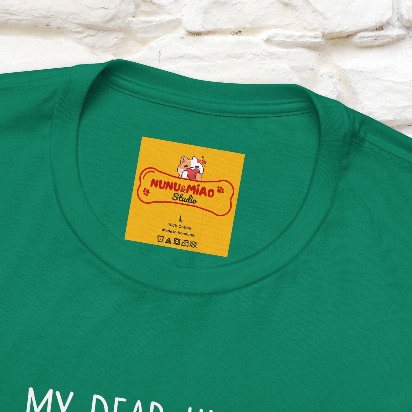 "Dear Human, Food Will Not Serve Itself" |Cat T-Shirt | Nunu&Miao Studio - Nunu&Miao Studio